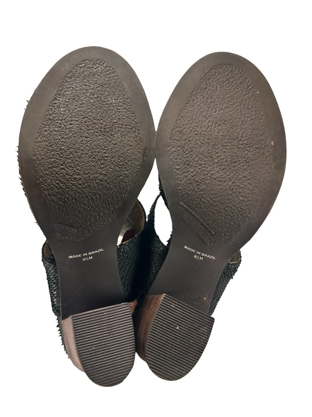 Matisse "Smith" Black Leather Peep Toe Heeled Bootie Size 8.5 - Picture 6 of 8